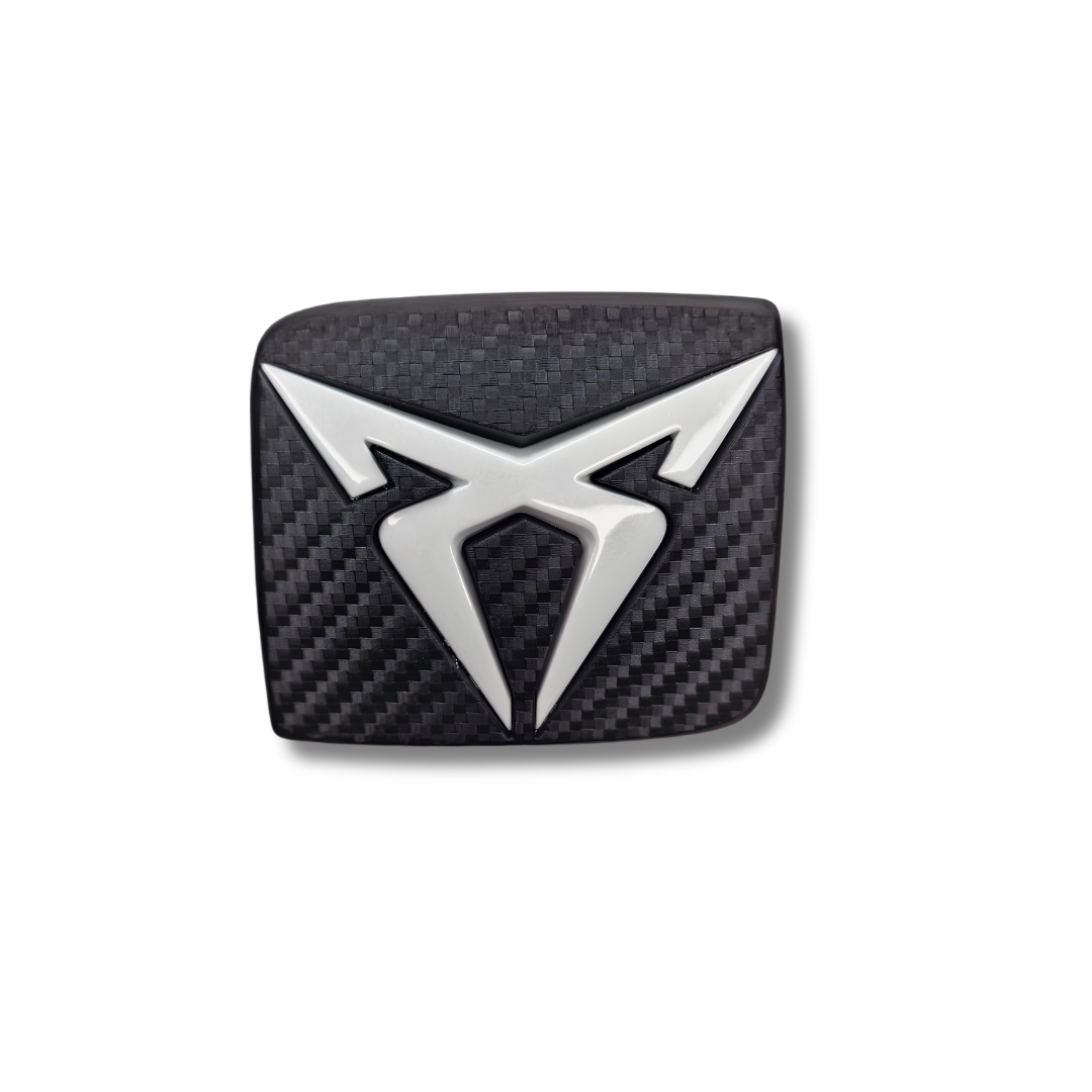 Mecanismo de apertura del portón trasero PP3D acabado con emblema Cupra (pieza original Seat/Cupra)