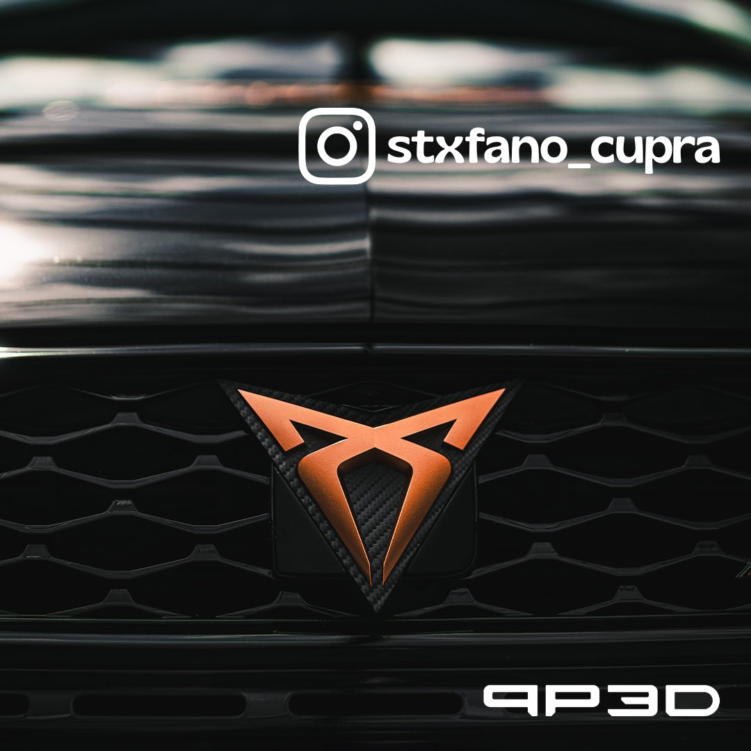 Emblema Cupra, original, refinado, para el 5F con adaptador