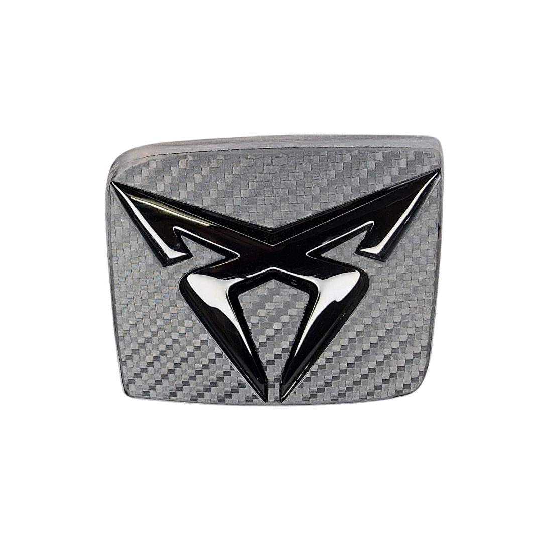 Tailgate opener mechanism PP3D refined with Cupra emblem (original Seat/Cupra part)