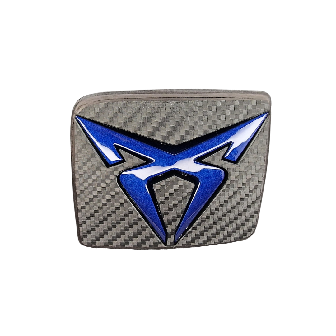 Tailgate opener mechanism PP3D refined with Cupra emblem (original Seat/Cupra part)