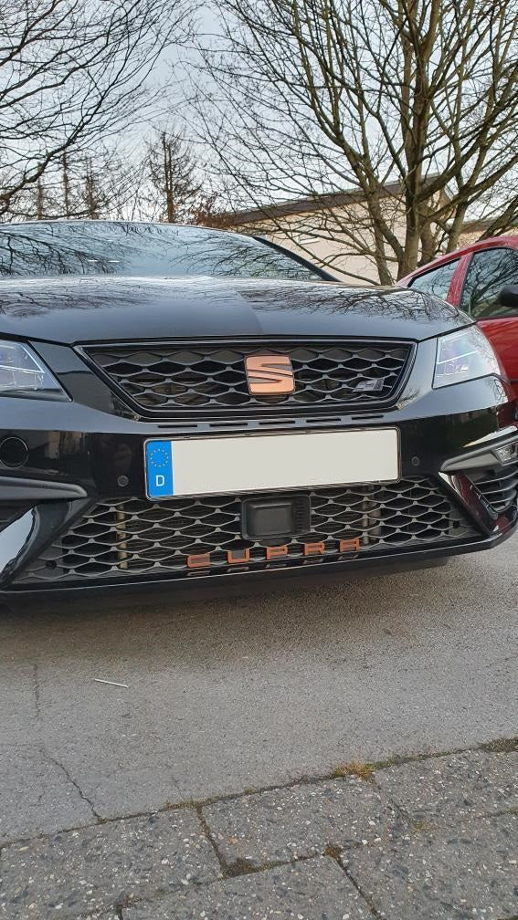 Lettrage Cupra SEAT LEON CUPRA 5F en CUIVRE
