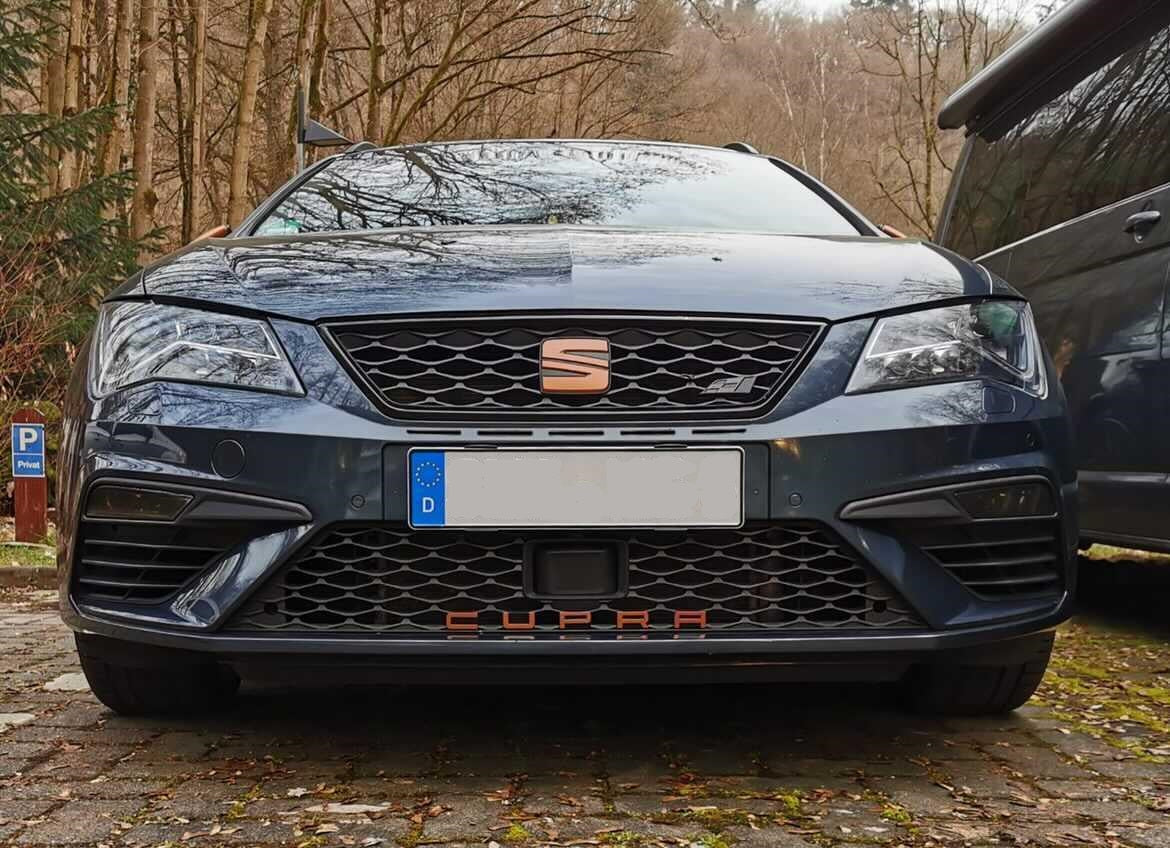 Lettrage Cupra SEAT LEON CUPRA 5F en CUIVRE