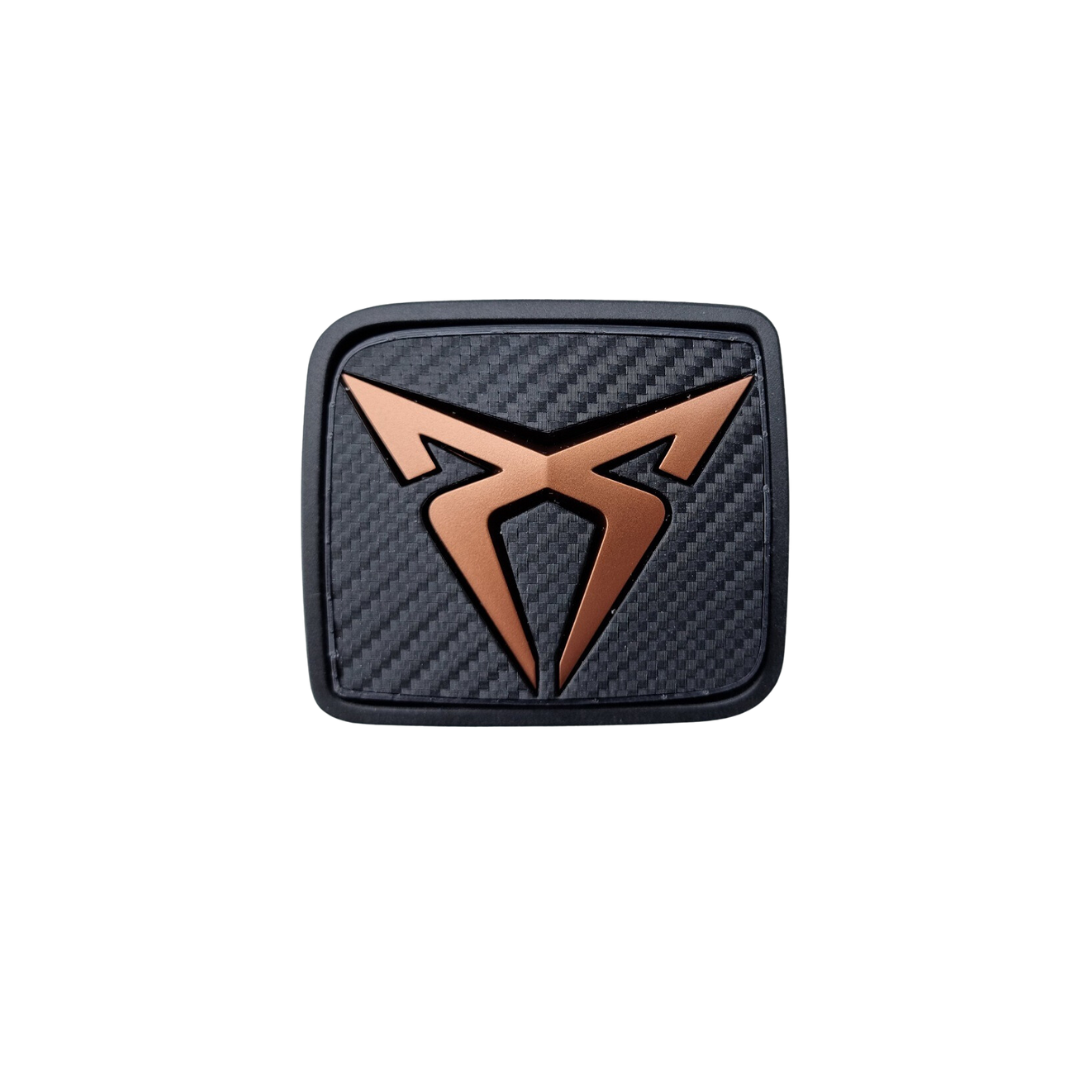 Tailgate opener mechanism PP3D refined with Cupra emblem (original Seat/Cupra part)