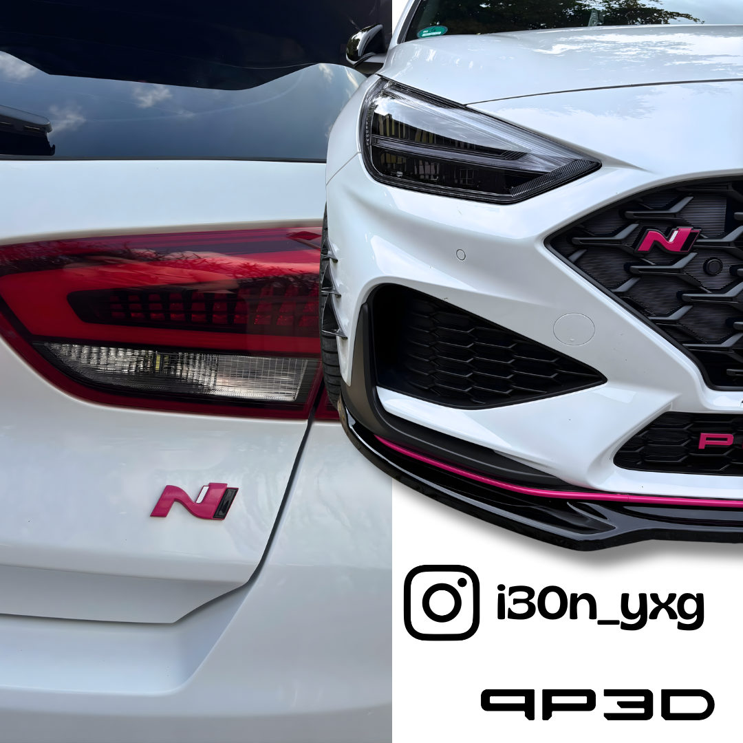 Hyundai N Embleme in Wunschlackierung