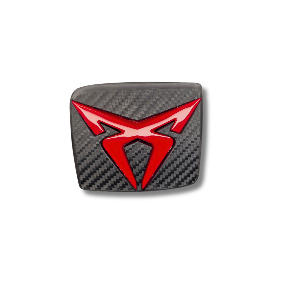 Mecanismo de apertura del portón trasero PP3D acabado con emblema Cupra (pieza original Seat/Cupra)