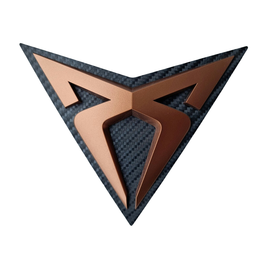 Cupra Emblem Original veredelt für den 5F mit Adapter