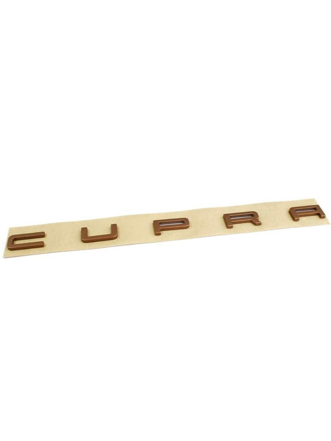 Original Cupra lettering tailgate in copper